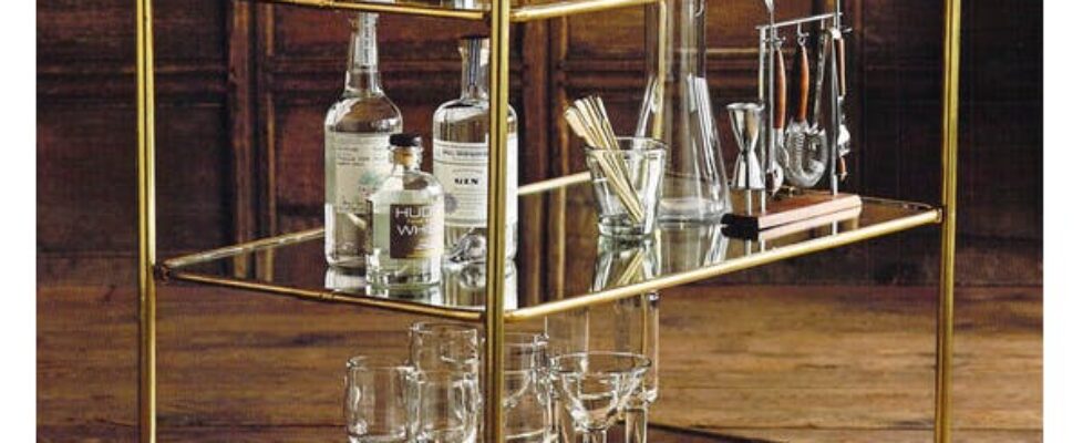 Glass Bar Cart Giveaway